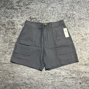 NWT Cabela's Hiking Shorts 7 Pocket Mens 34 Gray Canvas Outdoor Camping Cargo